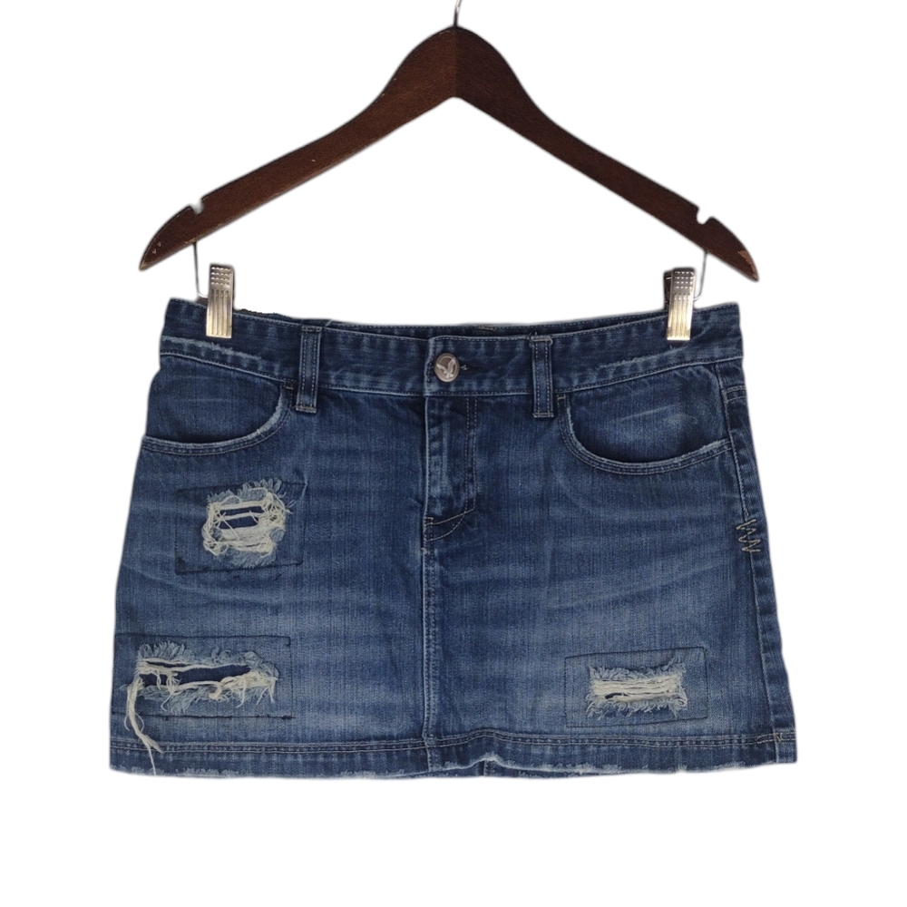 American Eagle Outfitters Distressed Denim Skirt - Size 6